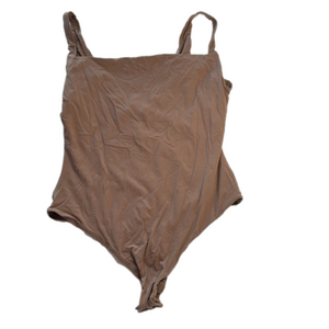 Skims 3X SQUARE NECK Fits Everybody BODYSUIT Umber NWT